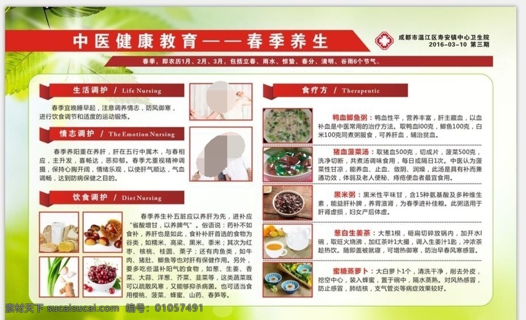 中医 养生 夏季养生知识 食疗 展板 宣传栏 展板模板