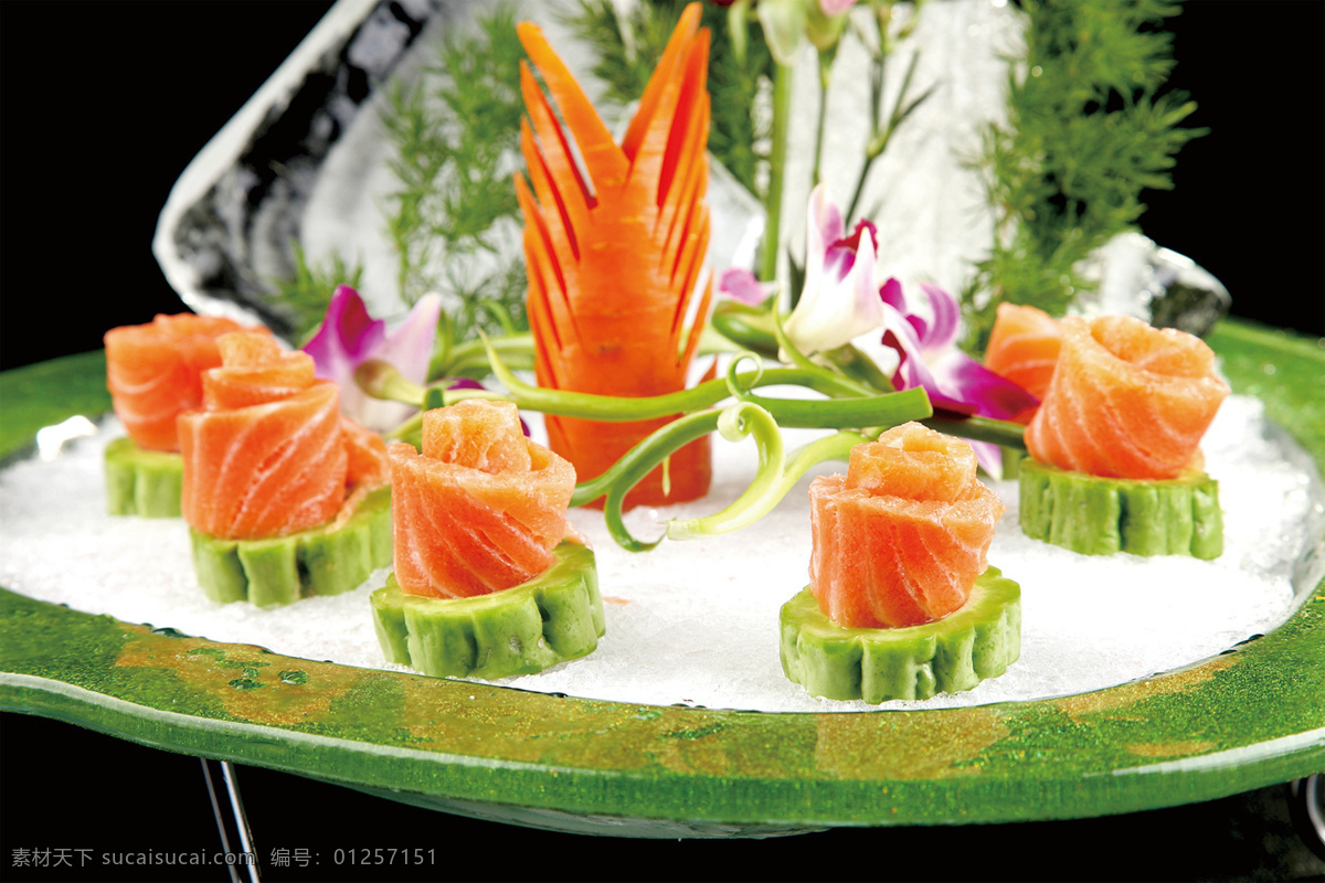 刺身三文鱼 美食 传统美食 餐饮美食 高清菜谱用图