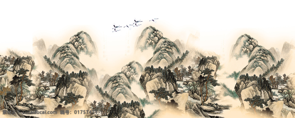 壁画 风景 风景画 风景画图片 高山 国画 绘画书法 山水国画 山水 设计素材 模板下载 水墨画 山水画 装饰画 文化艺术 装饰素材 山水风景画