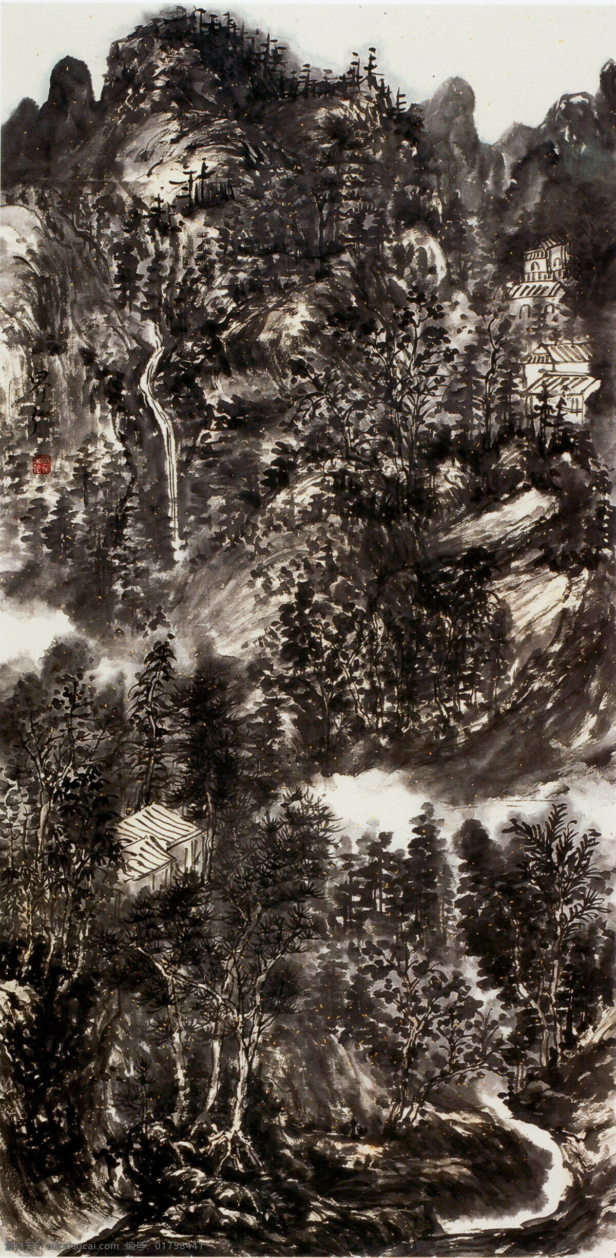 风景画 国画 国画设计素材 绘画书法 山 山水画 书法 国画模板下载 中国画 写意画 大师作品 写意 水 树 水墨画 文化艺术 装饰素材 山水风景画