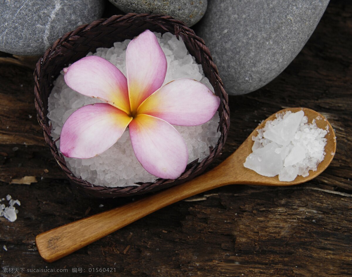 spa美容 盐 鲜花 花朵 磁石 按摩石 鹅卵石 spa 美容 水疗 生活百科 生活素材