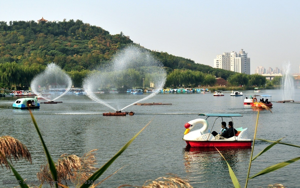 天津 南 翠屏 公园 风景 高清 天空 南翠屏公园 自然景观 山水风景