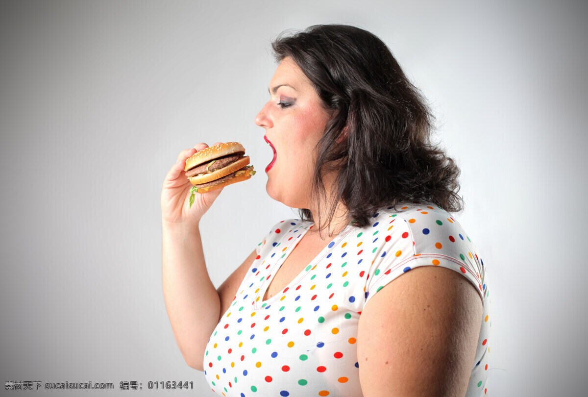 胖女人 胖子 女人 女胖子 肥胖女人 汉堡