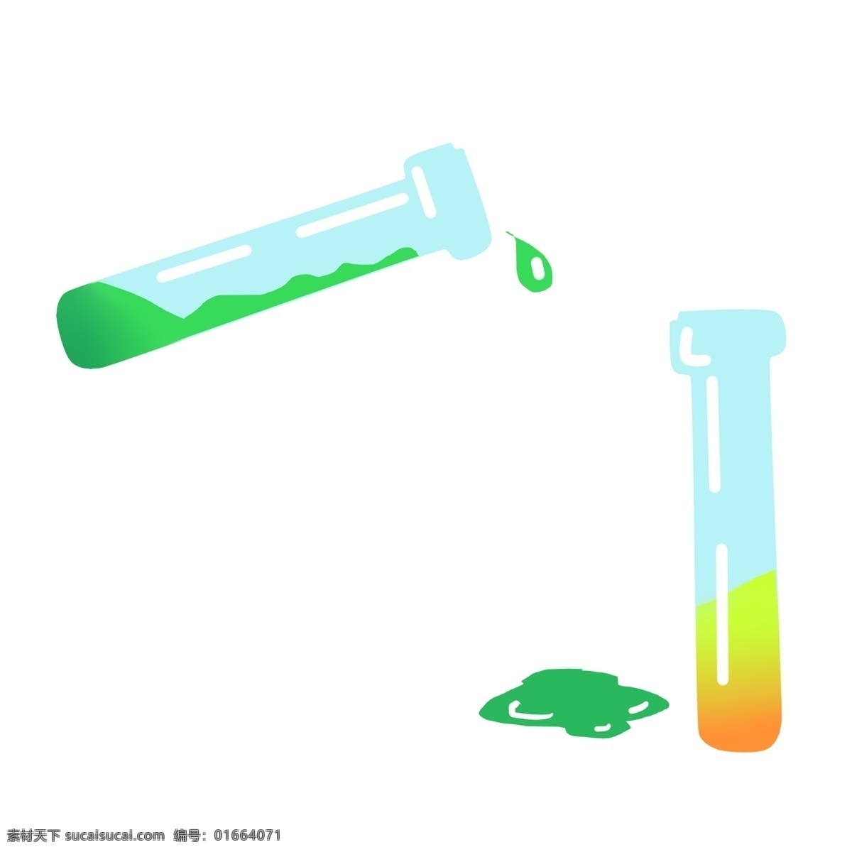 两 支 试管 液体 插画 化学试管 绿色液体 两支试管 液体插画 玻璃试管 试管插图 化学试管插画