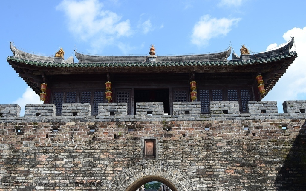 大鹏古城 古建筑 石城墙 老房子 所城 老建筑 自然景观 风景名胜