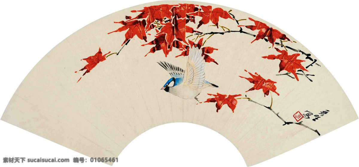 花鸟扇面 国画 工笔 花鸟 花鸟画 工笔花鸟画 花鸟国画 扇面 艺术绘画 文化艺术 绘画书法