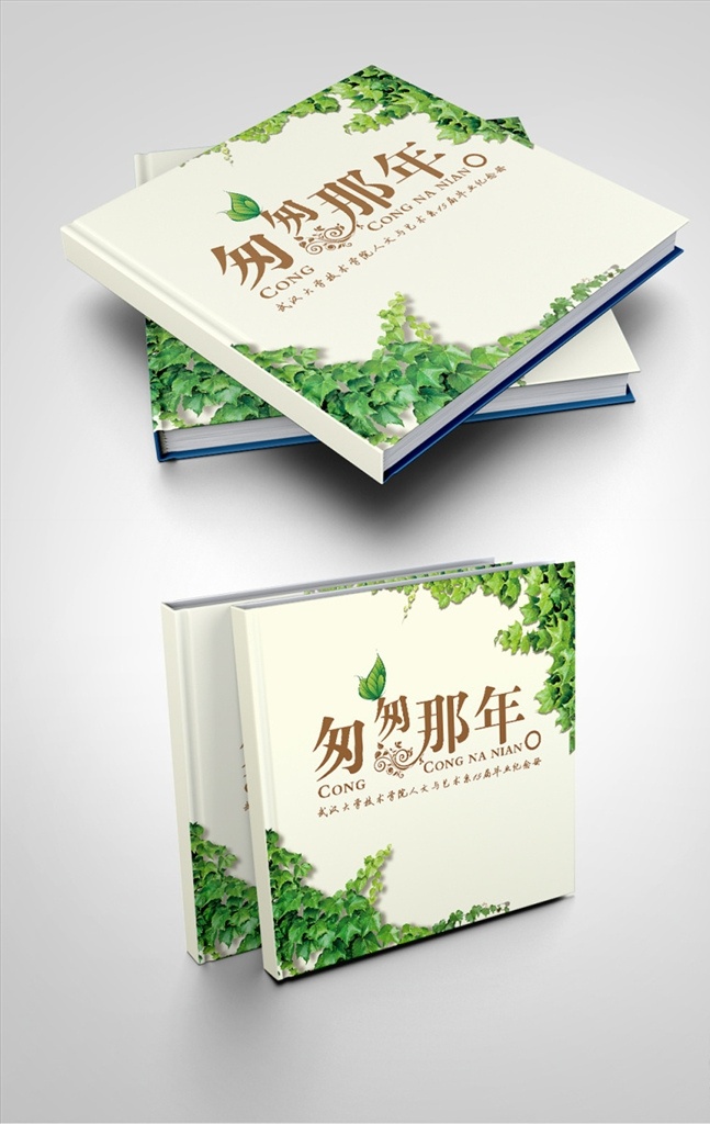 匆匆 那年 毕业 纪念册 封面 毕业纪念册 中国风画册 纪念 画册设计