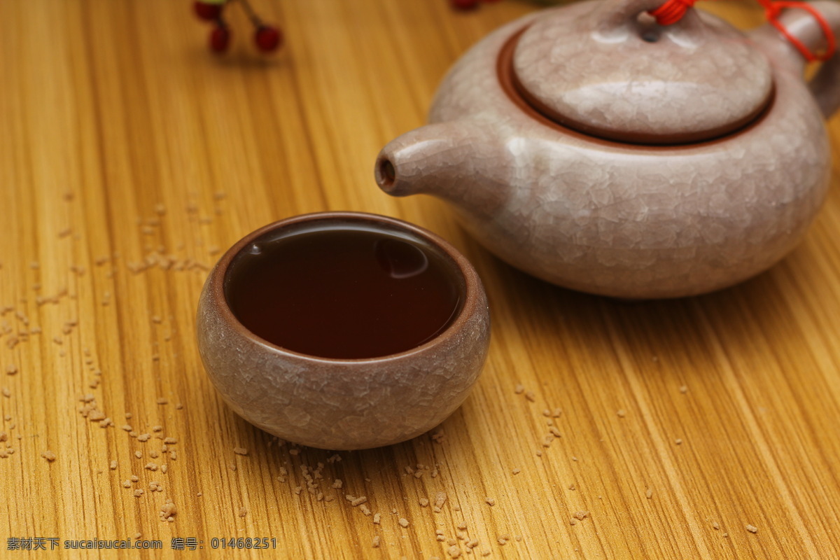 唯美 古典 茶壶 茶杯 图 棕色