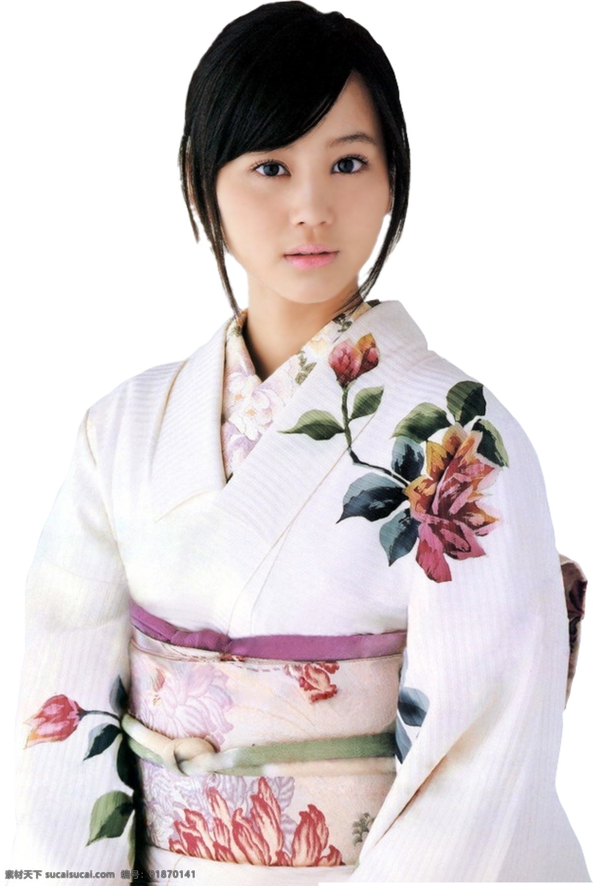 和服 少女 美眉 女性 清纯 大眼 可爱 卡哇伊 美女 人物 分层 源文件