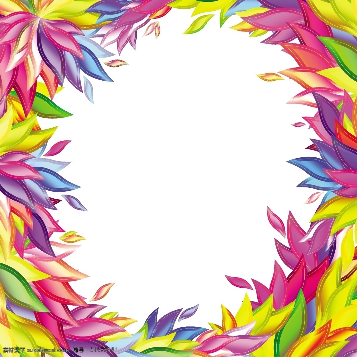多彩 花边 矢量图 其他矢量图