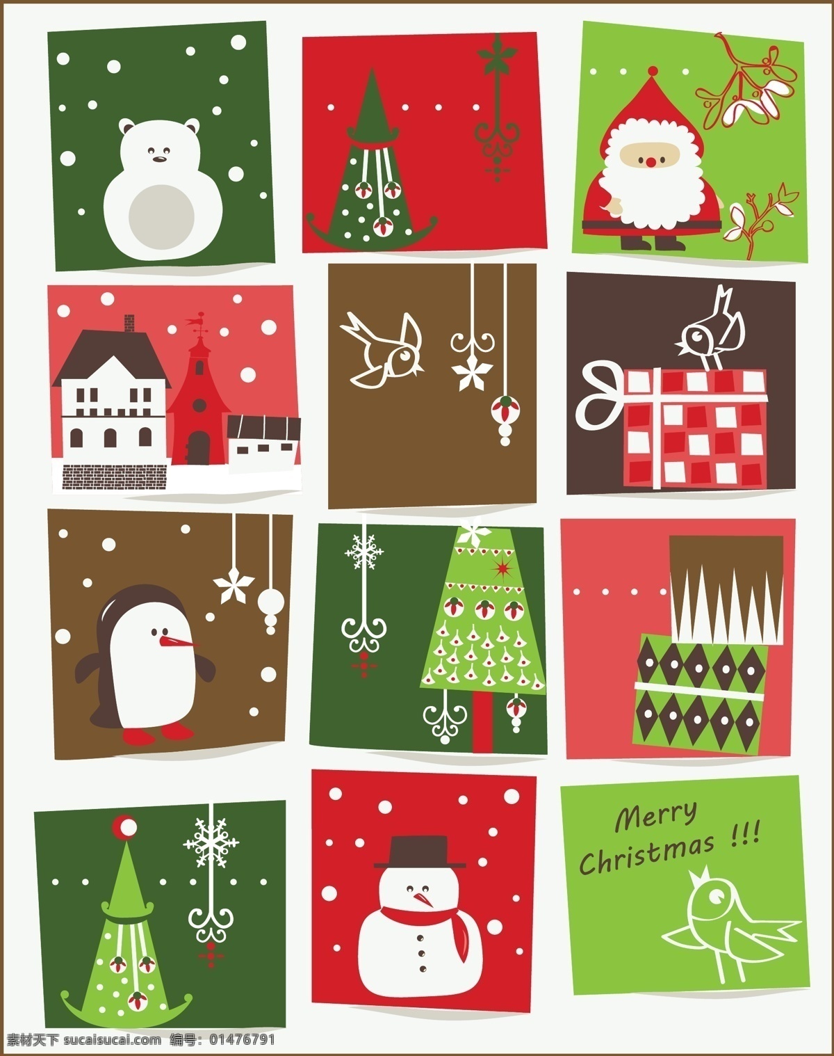 堆雪人 房屋 节日素材 卡通画 礼物盒 企鹅 圣诞节 圣诞节卡片 圣诞老人 卡片 矢量 模板下载 圣诞帽 小鸟 台灯 其他节日
