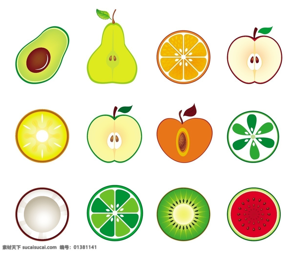 水果 水果切 切 切半 一半 矢量水果切半 水果切半 水果切成两半 一半切水果 矢量半切水果 向量削减一半 橙色 向量 自由 苹果切向量 橙切 矢量图 其他矢量图