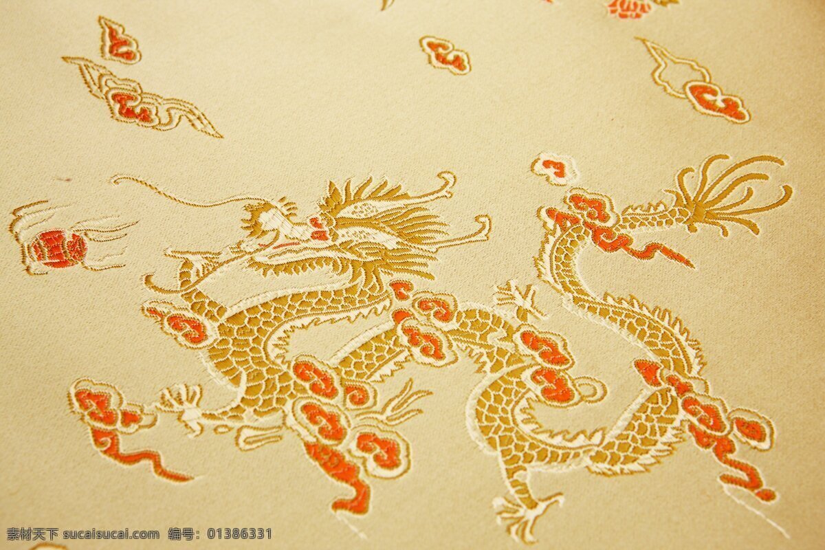 中国 传统文化 图案 底纹 刺绣 龙 文化艺术