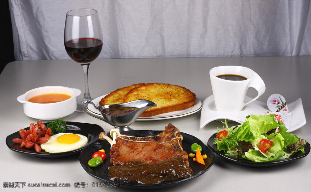 带骨眼肉牛排 带骨眼肉 牛排 牛扒 西餐美食 餐饮美食