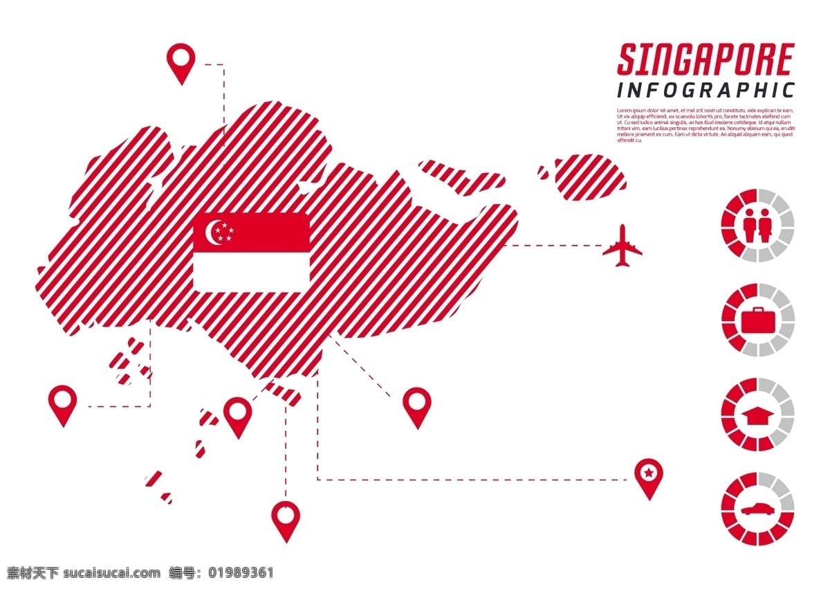 新加坡 信息 图表 地图 地图素材 矢量素材 新加坡地图 信息图表