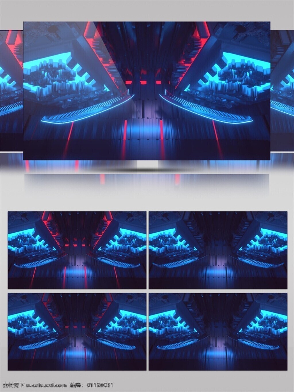 蓝 红 炫 光 动感 视频 3d视频素材 光芒穿梭 背景视频素材 蓝色 红色