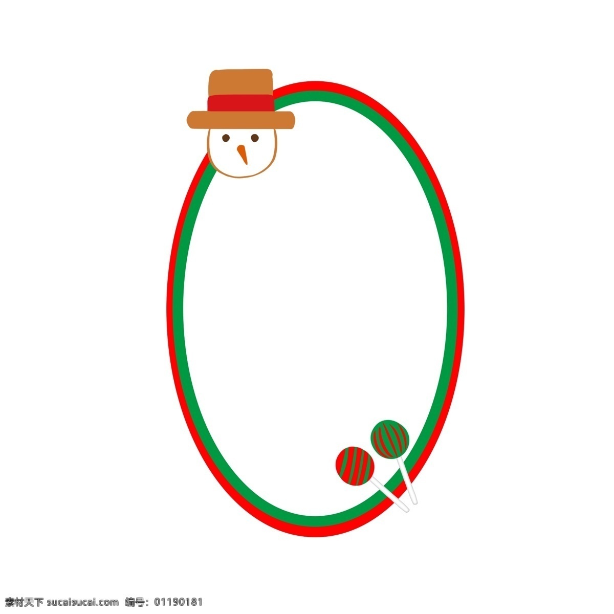 手绘 圣诞节 雪人 边框 漂亮的边框 绿色的边框 卡通边框 可爱的雪人 红色的帽子