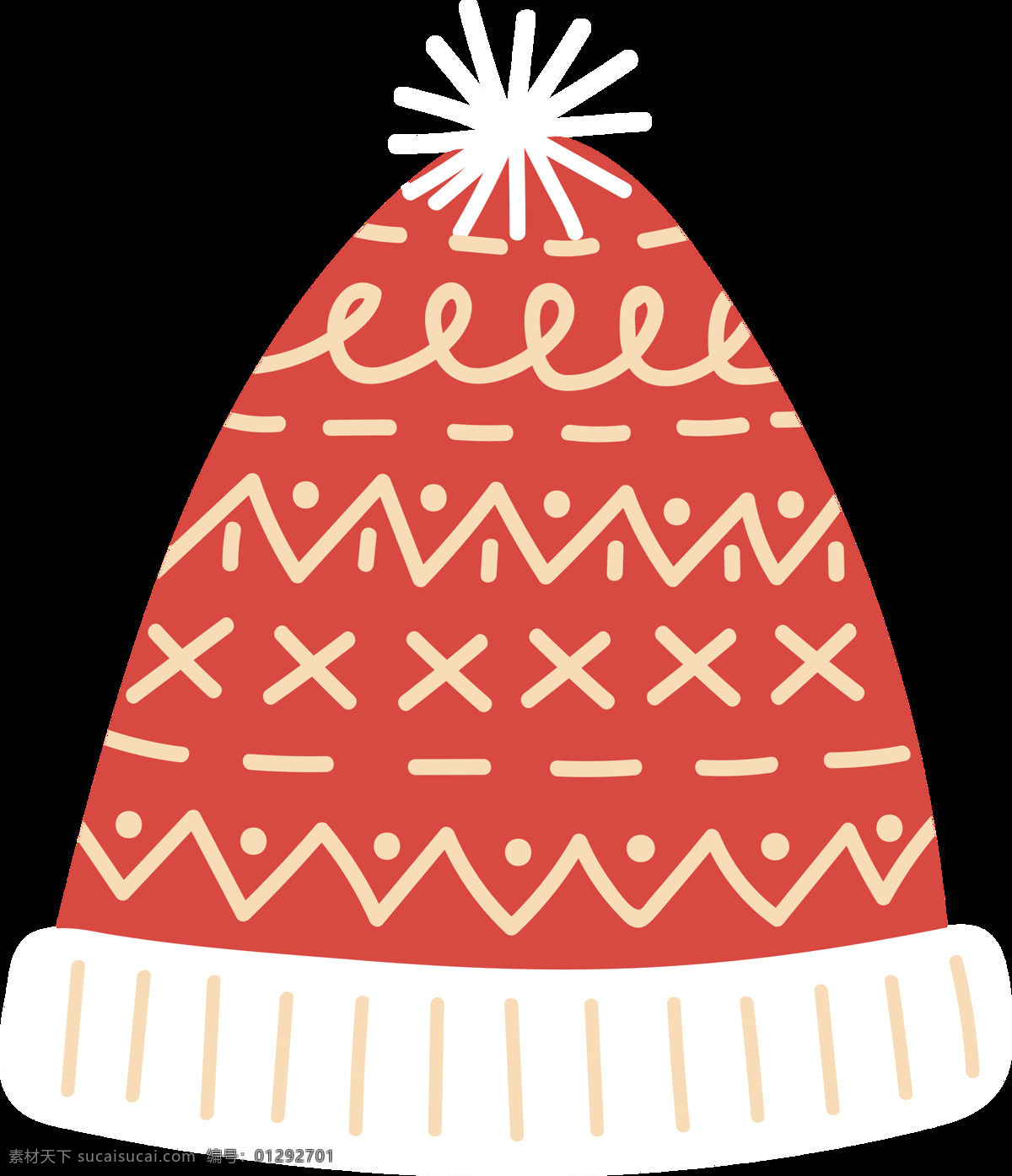 白色 圣诞 帽 圣诞节 卡通 透明 冬季 红色 节日 节日素材 免扣素材 透明素材 装饰图案