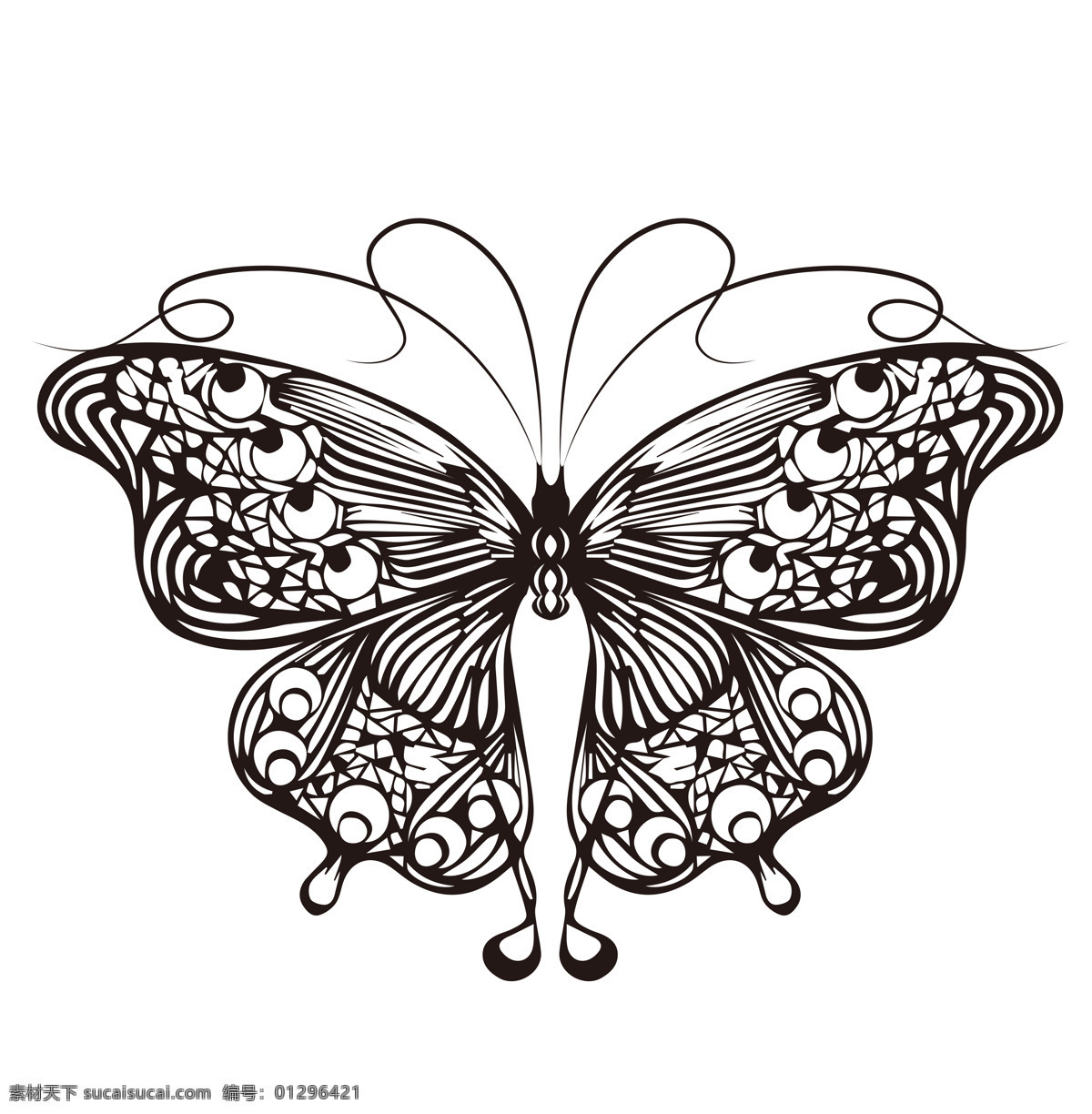 蝴蝶 复古 线条 标志 图标素材 图标 图形图标素材