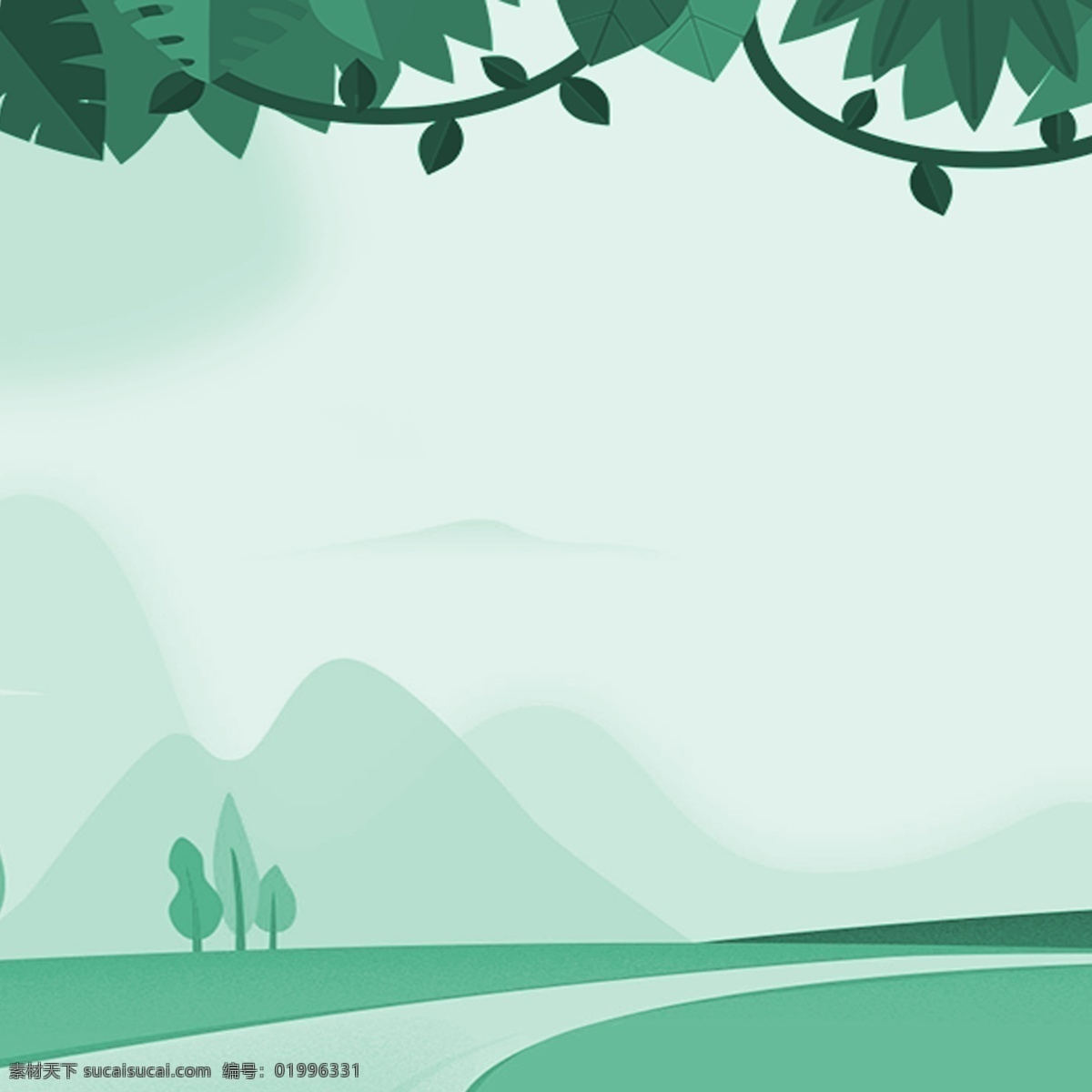 绿色 清新 风景 画册 海报 背景 图 宣传 图案