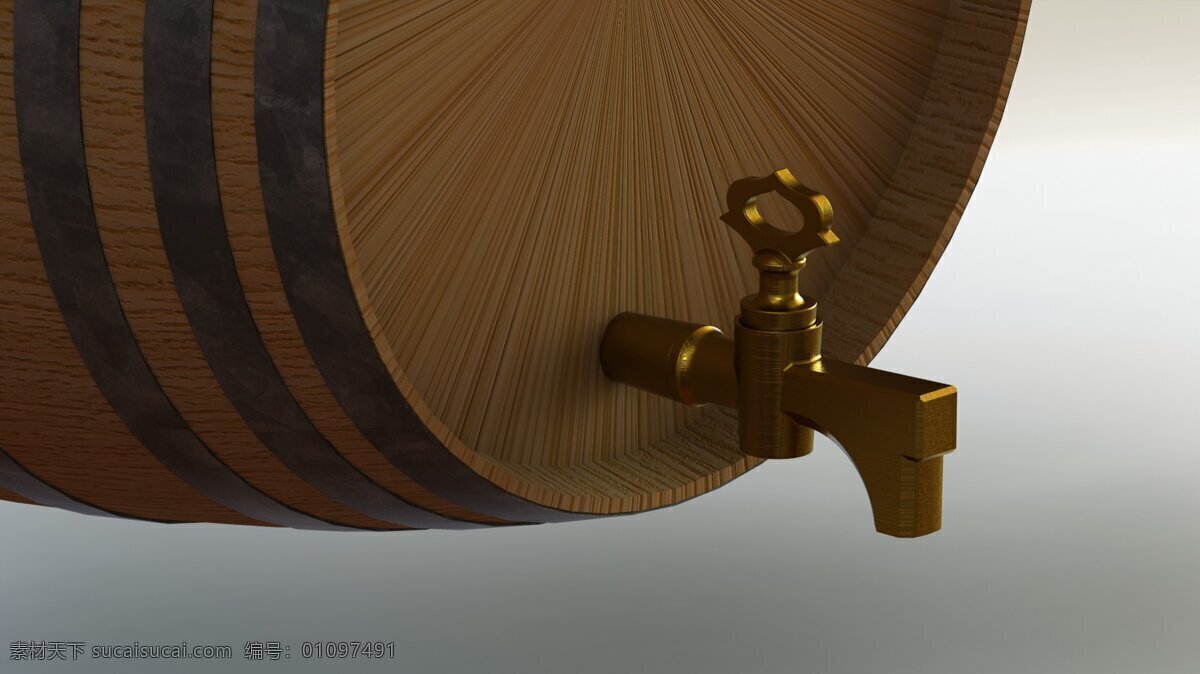 老 葡萄 树 挖掘 阀门 水龙头 黄铜 3d模型素材 建筑模型