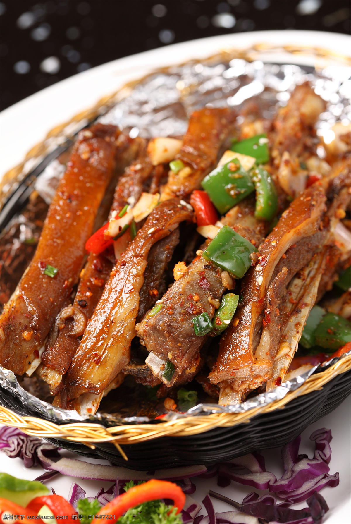 铁板手抓羊排 美食 传统美食 餐饮美食 高清菜谱用图