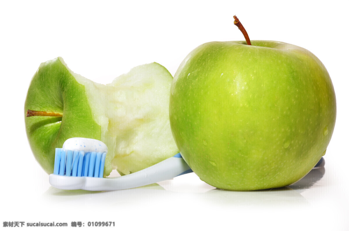 苹果 牙刷 牙膏 水果 牙齿 生活用品 生活百科