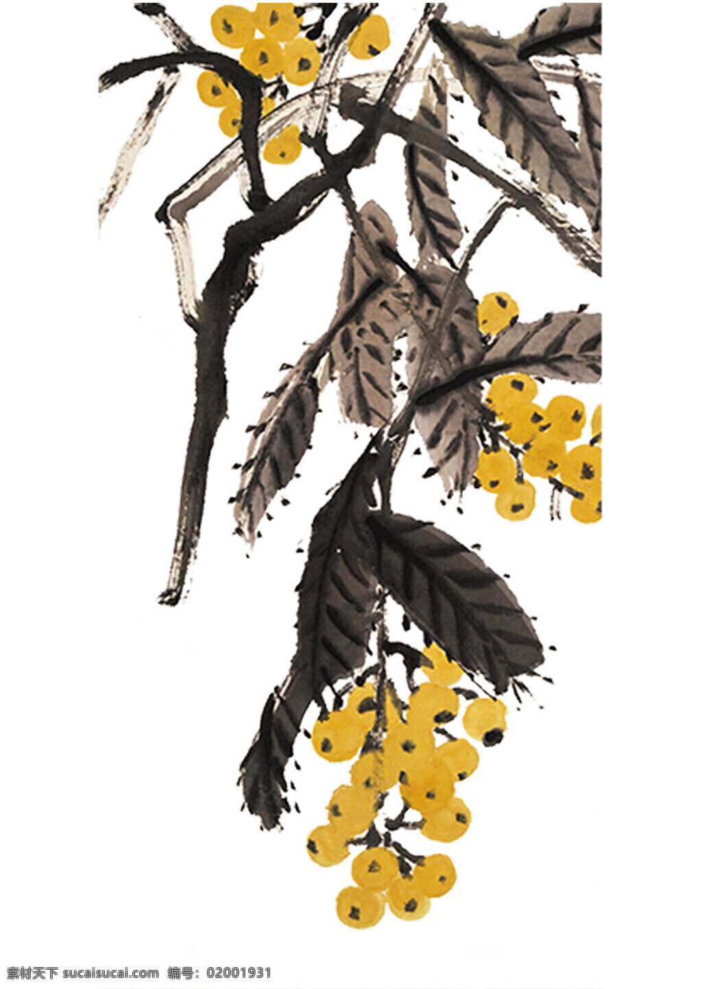 琵琶 齐白石水墨 水墨花 水墨画 齐白石 水墨 水墨琵琶 齐白石画作 文化艺术 绘画书法