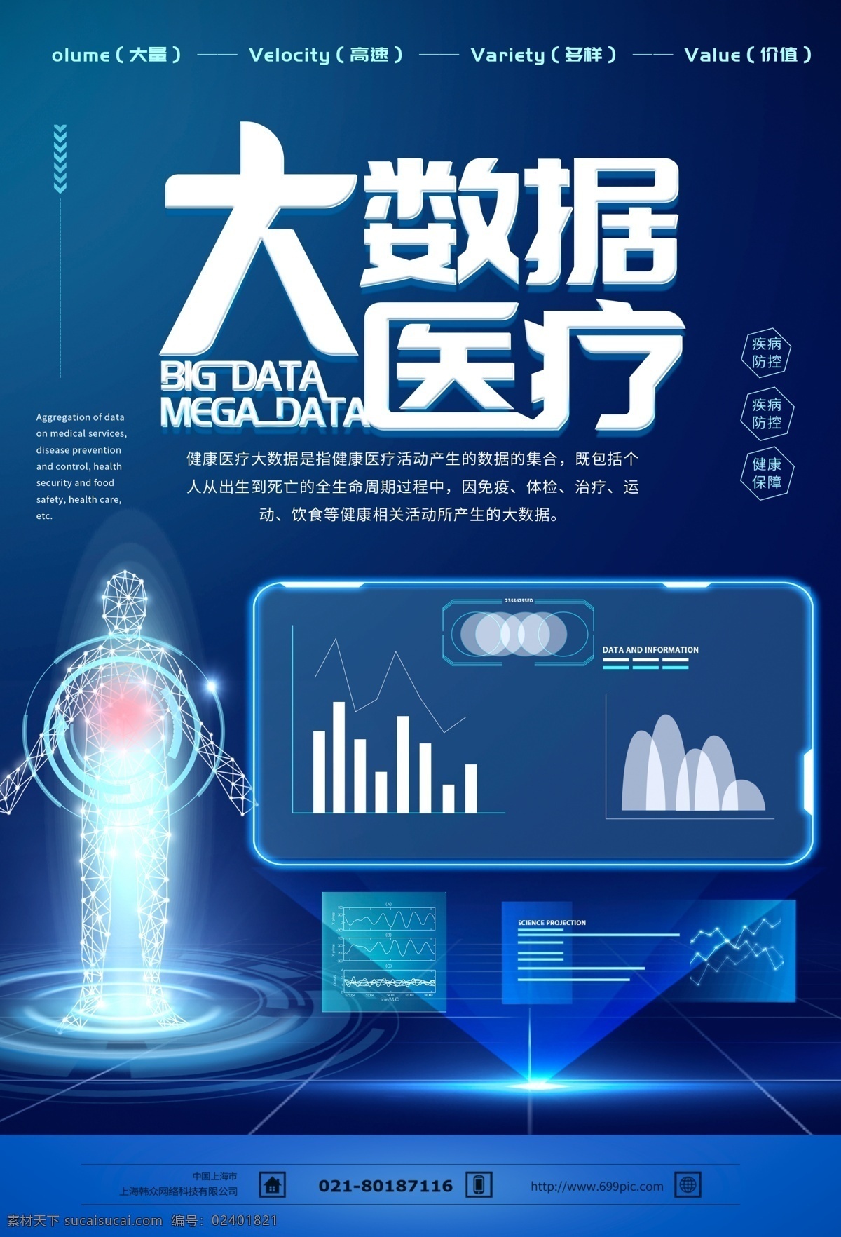 大数据医疗 数据医疗海报 大数据 医疗 医疗大数据 健康 健康大数据 大健康 科技 数据 智能 网络 物联网 云计算 互联网 互联网加 海报
