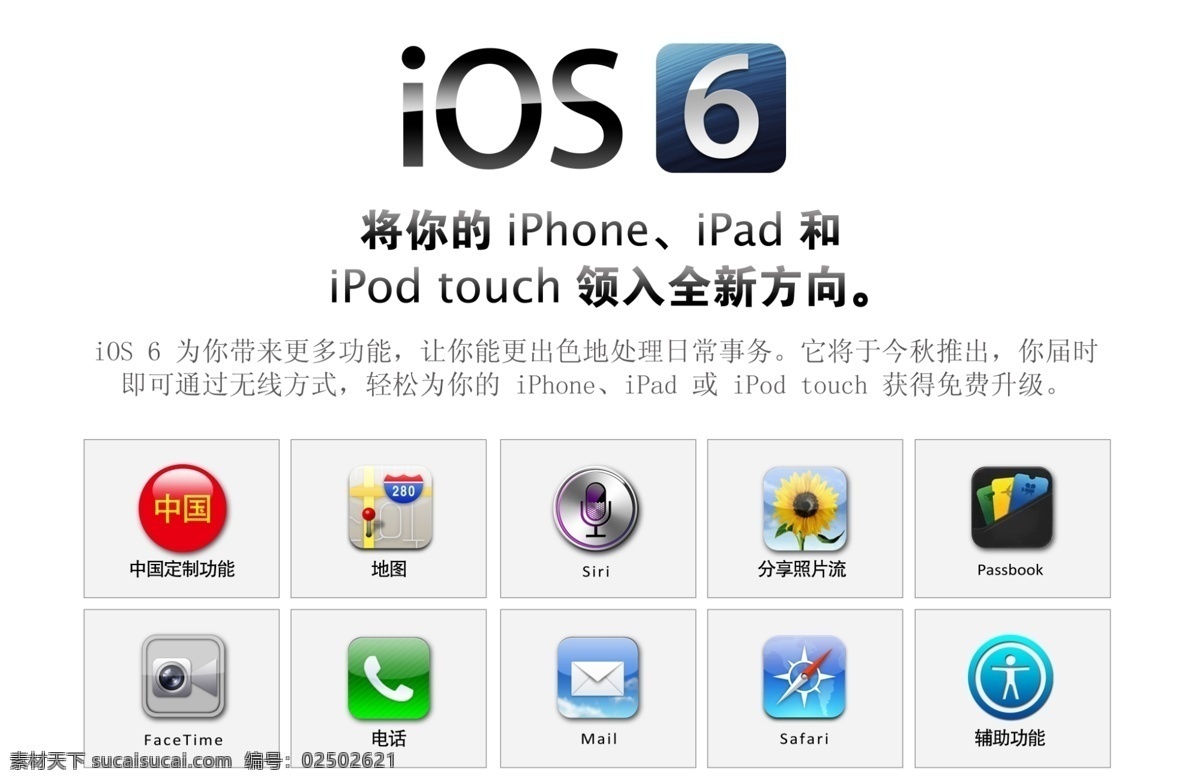 ios iphone 分层 苹果 苹果手机 手机系统 图标 siri passbook facetime safari 源文件 手机 app app图标