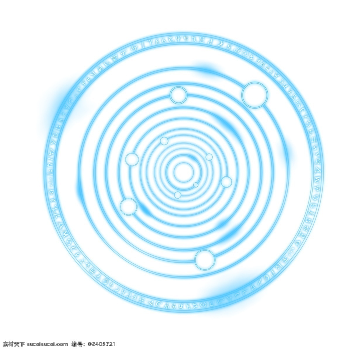 圆形 魔法 光环 图案 透明 底 光效 蓝色 光圈 免抠图 装饰图 光束 光点 插画 青色 魔法阵 圆环发光 蓝色发光体