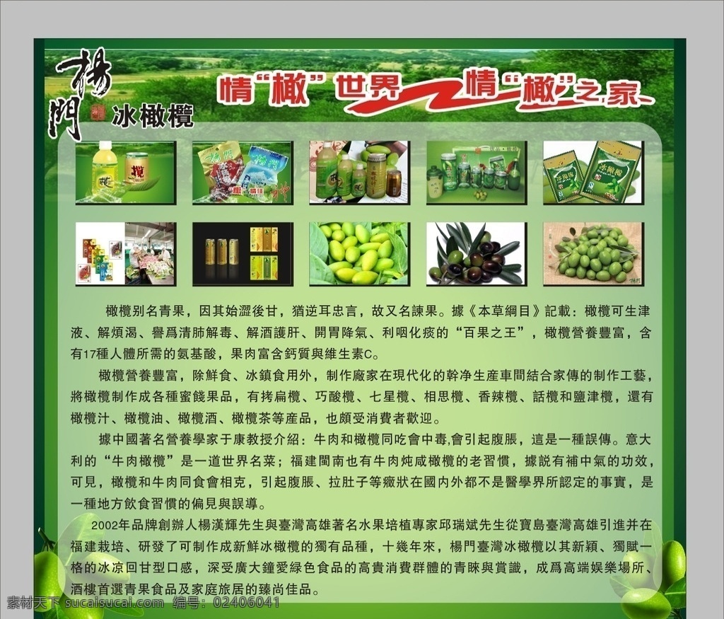 冰橄榄 青橄榄 台湾橄榄 绿色食品 冰橄榄海报 失量 健康食品 新鲜水果
