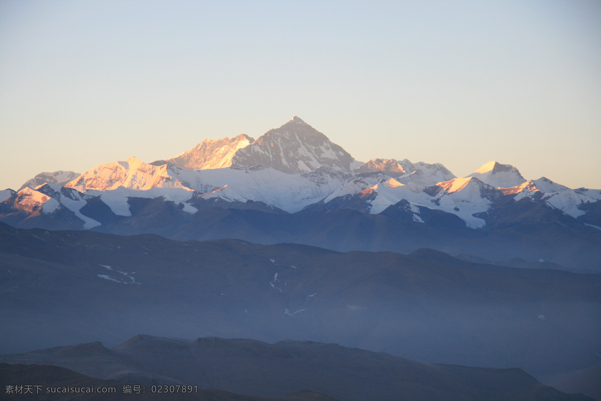西藏 日喀则 珠峰 珠穆朗玛峰 夕阳 晚霞 晨光03 晨光 风景名胜 自然景观
