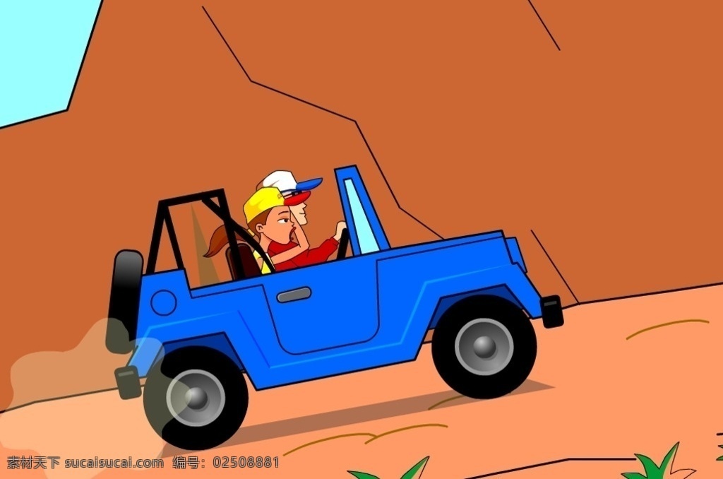 卡通 越野车 跑 山路 flash 动画 盘山公路 汽车 卡通汽车 汽车爬坡 场景动画 共享素材 多媒体 动画素材 fla