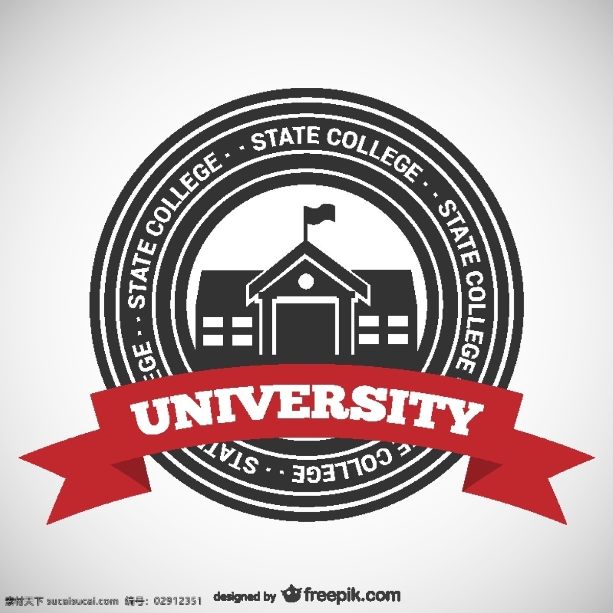 州立大学校徽 标志 标签 徽章 教育 研究 大学 学院 标识 状态 白色