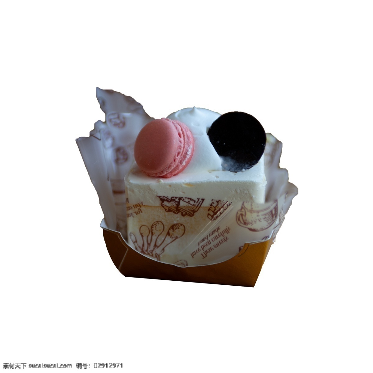 一块 奶油 蛋糕 免 抠 奶油蛋糕 鲜奶蛋糕 马卡龙 甜点 食物 粉色 黑色 蛋糕盒 下午茶 摆拍