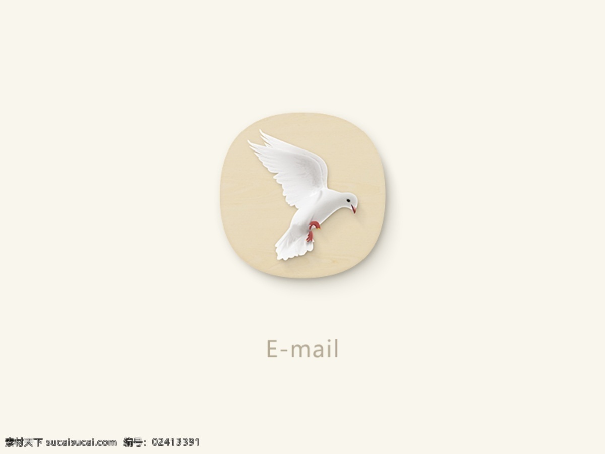 电子邮件 图标 ui app 白色