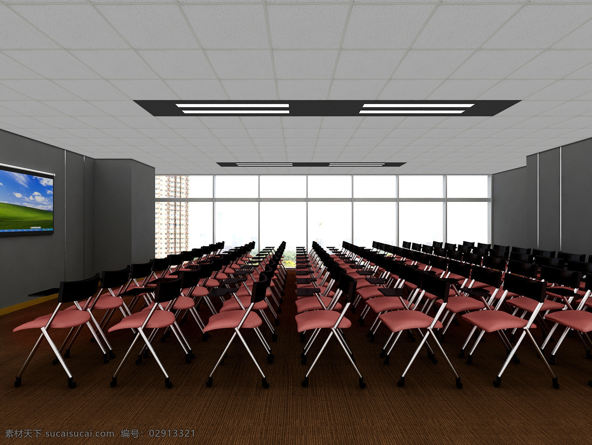 视频会议室 电教室 教室 会议室 效果图 3d设计 3d作品
