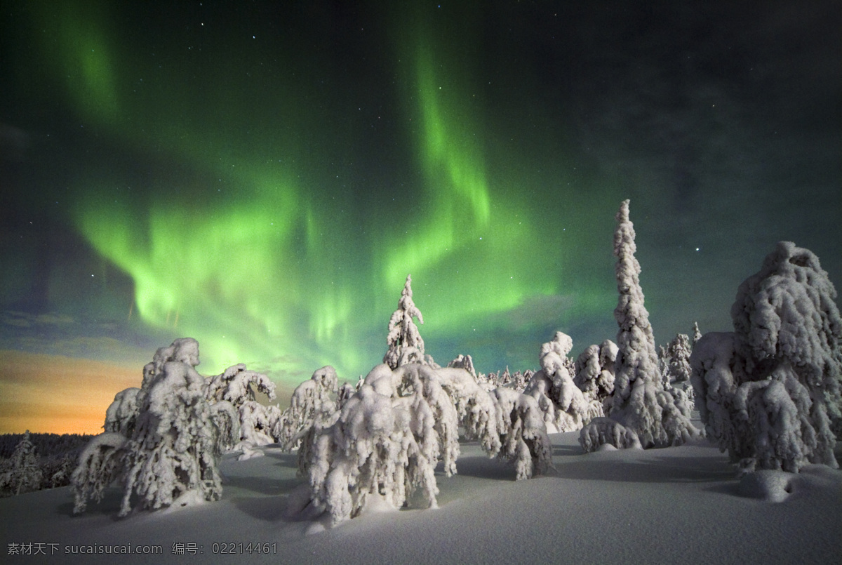 极光 北极 南极 极地奇观 雪景 自然风景 自然景观