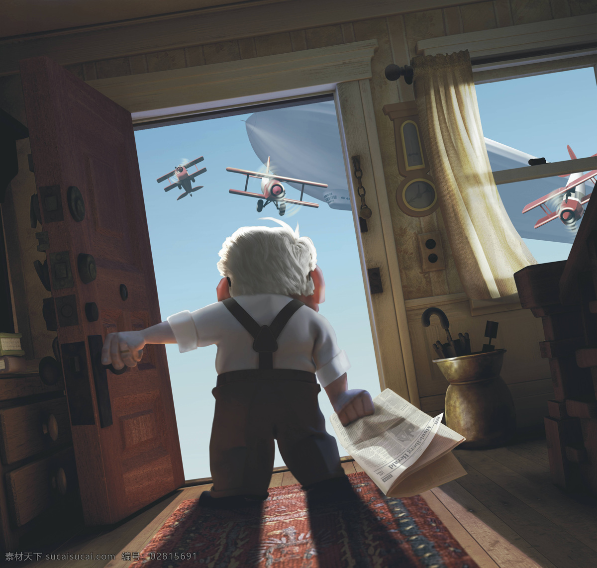 飞屋环游记 天外奇迹 卡尔 罗素 查尔斯 道格 迪斯尼 剧照 动画电影 pixar 动漫动画 动漫人物