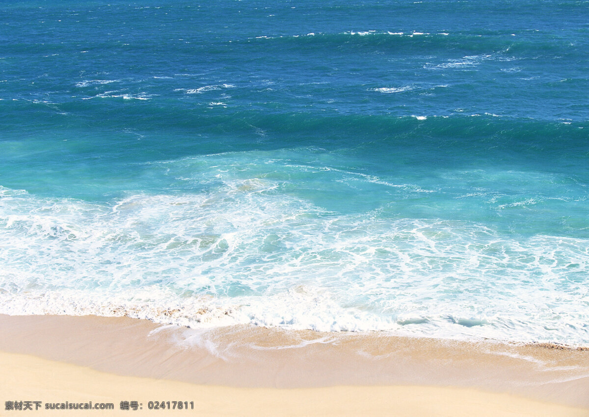 沙滩 海浪 美丽 干净 清澈 自然景观 自然风景