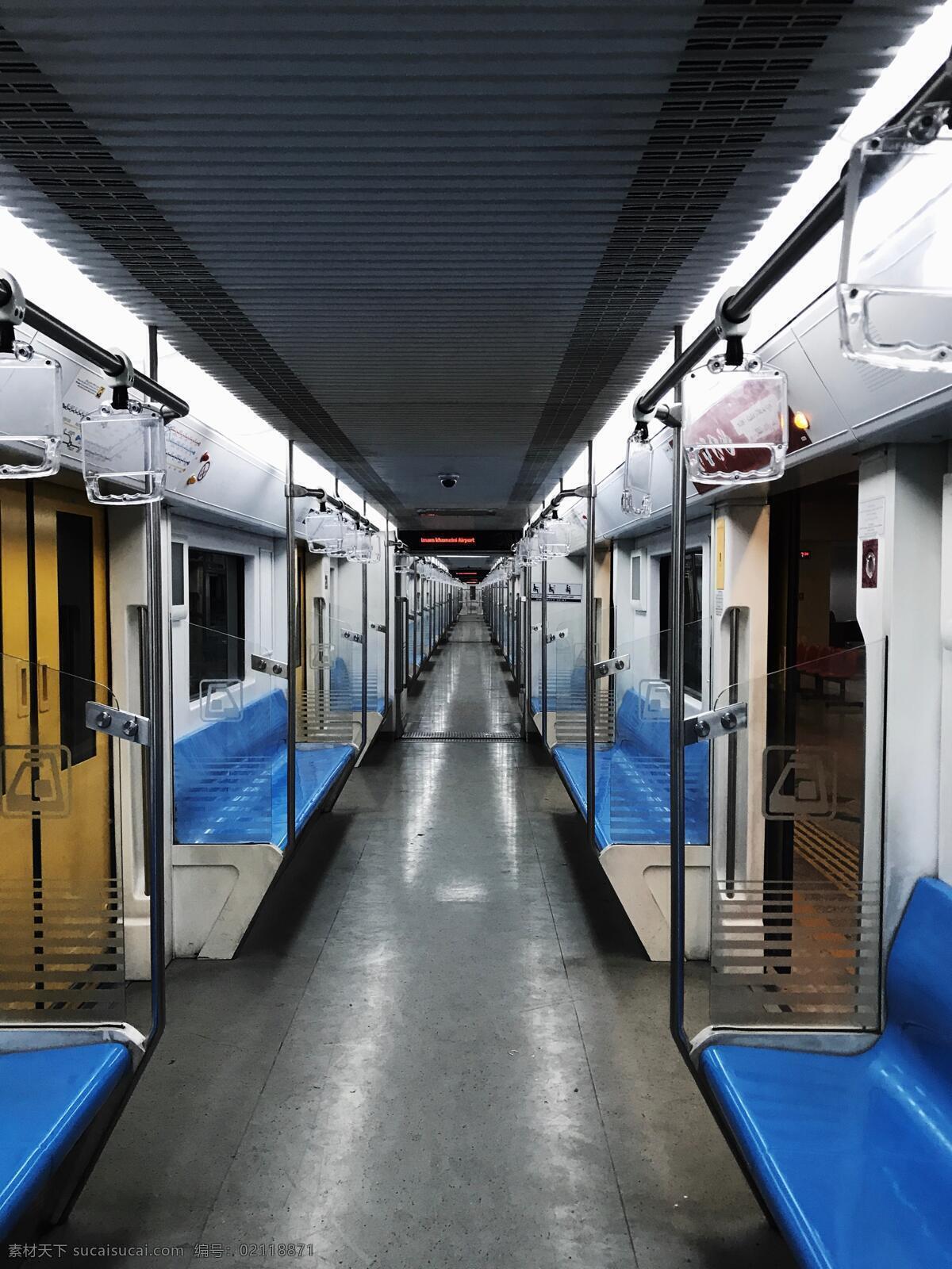 空无一人 地铁 空旷 蓝色 高清 超清 壁纸 旅游摄影 国外旅游