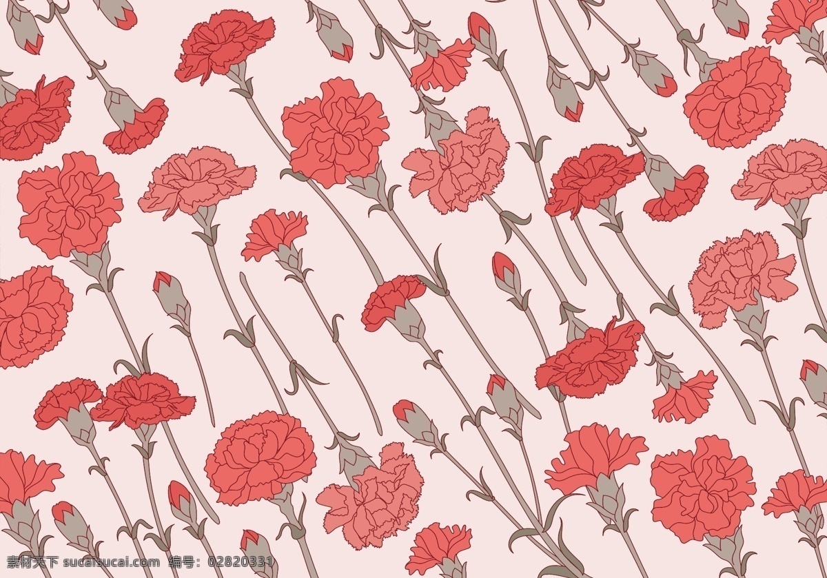 红色 玫瑰花 图案 矢量 花朵 鲜花 矢量素材 花 玫瑰花图案