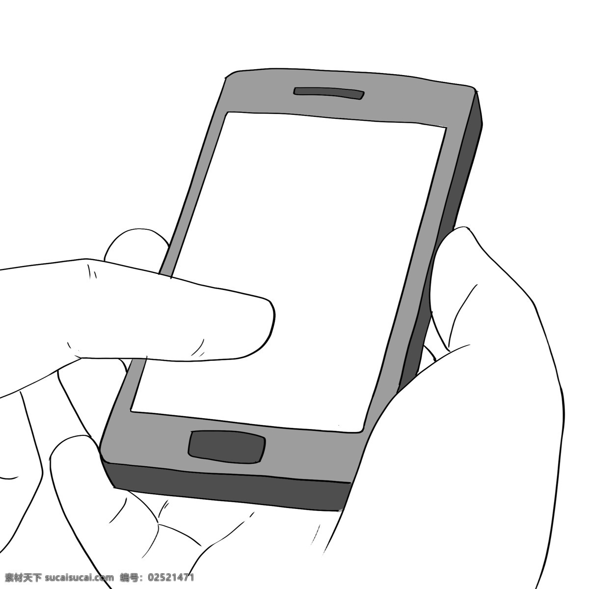 线描 手绘 玩 手机 抢 票 手绘智能手机 灰色的手机 线描插画 线描玩手机 网络购票