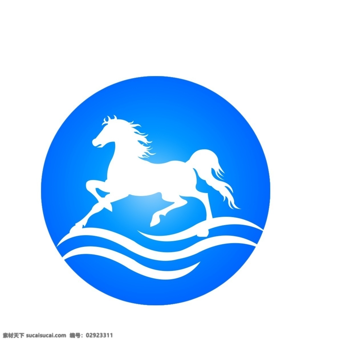 公司logo 马水结合 小马 海洋 策马奔腾 有容乃大 策大 logo设计