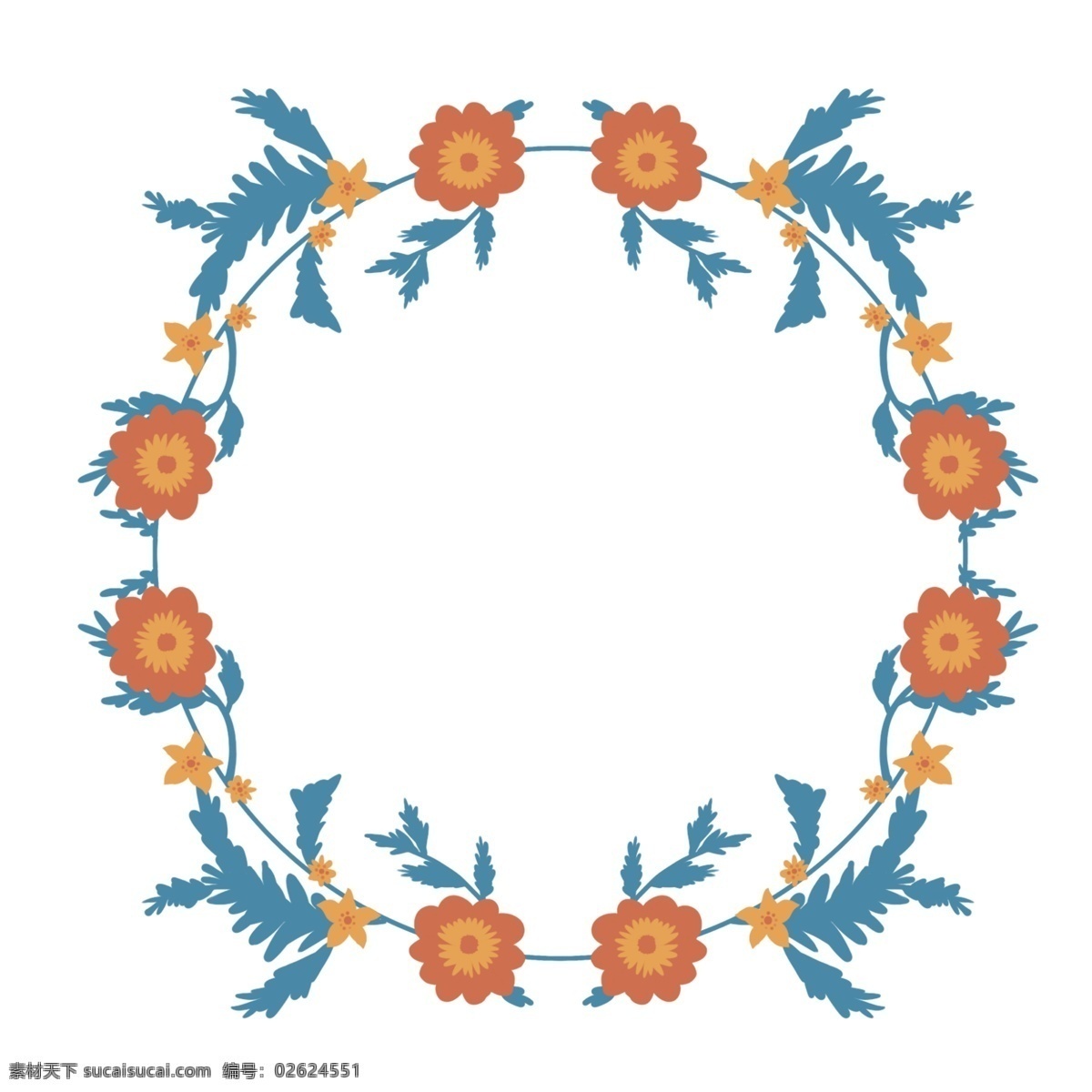 篮圈 花环 装饰 插画 篮圈的花环 圆形花环 漂亮的花环 创意花环 立体花环 卡通花环 花环装饰