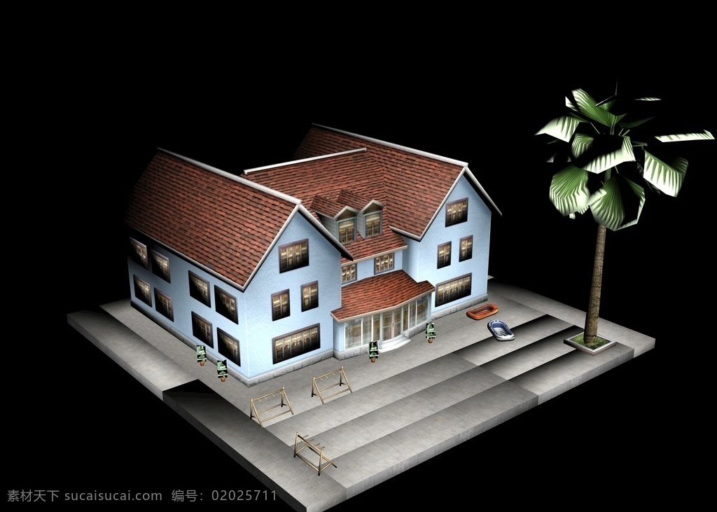 栋 小 别墅 房子 一栋 小别墅 一栋小房子 一栋小别墅 环境设计 建筑设计 max