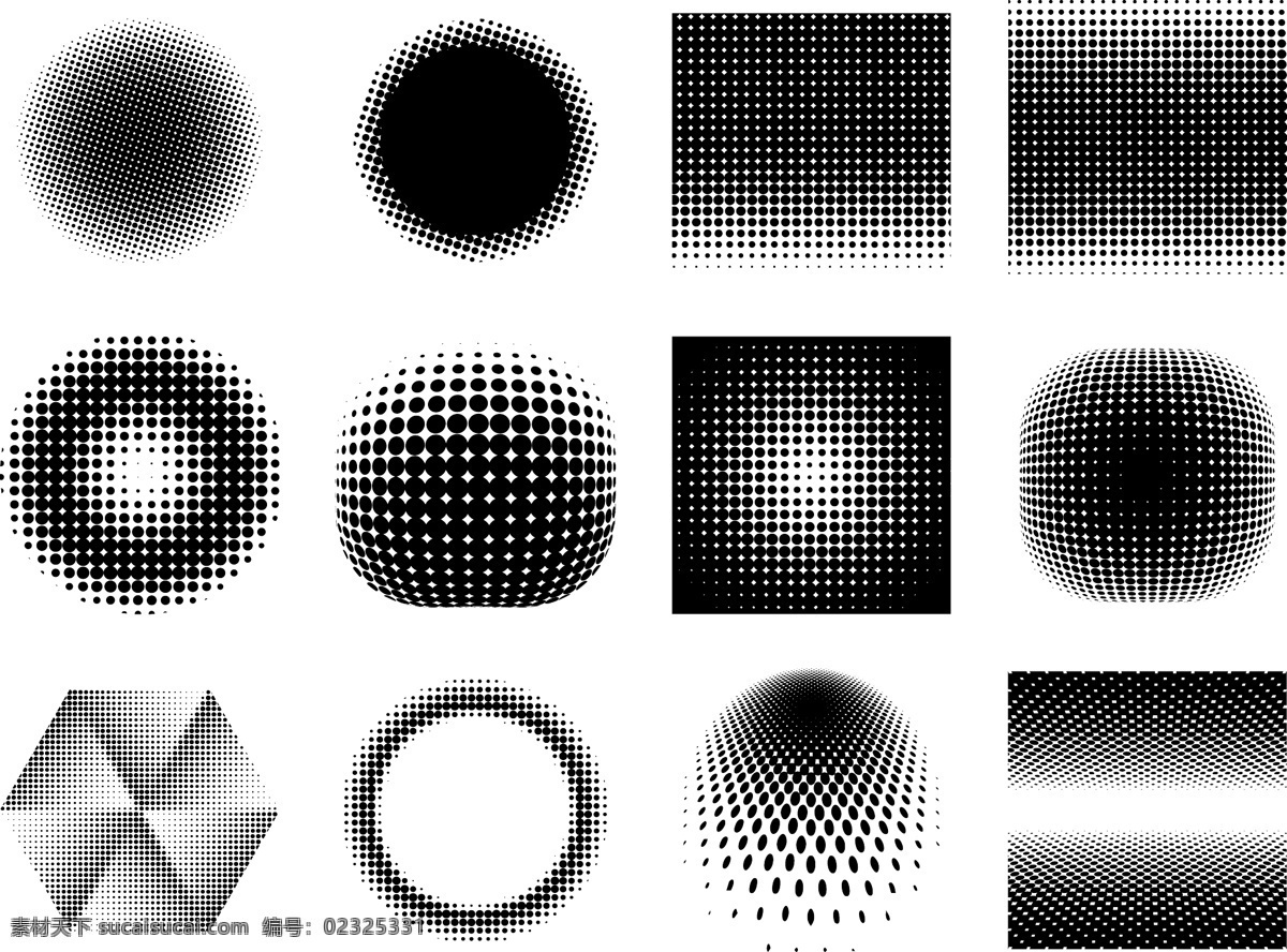自由 半 色调 梯度 向量 纹理 抽象 背景 模式 白 黑 点 复古 几何 元 垃圾 艺术的背景 墙 图形 艺术 气泡 形状 装饰 降解
