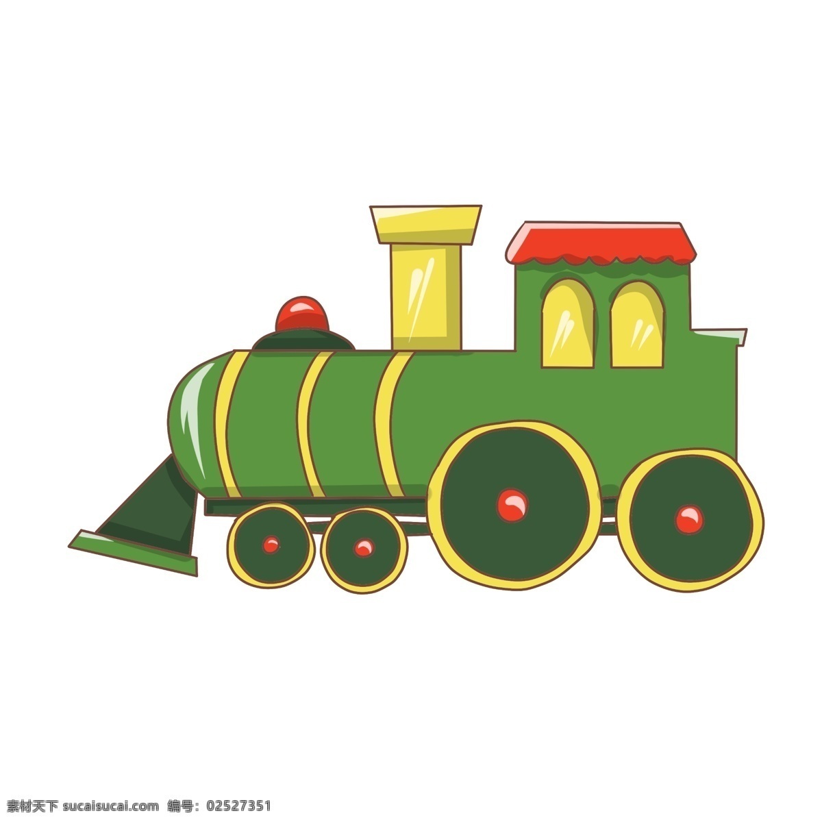 手绘 卡通 绿色 火车 插画 手绘火车 卡通火车 绿色火车插画 轨道交通 老式 蒸汽 绿皮火车 复古火车