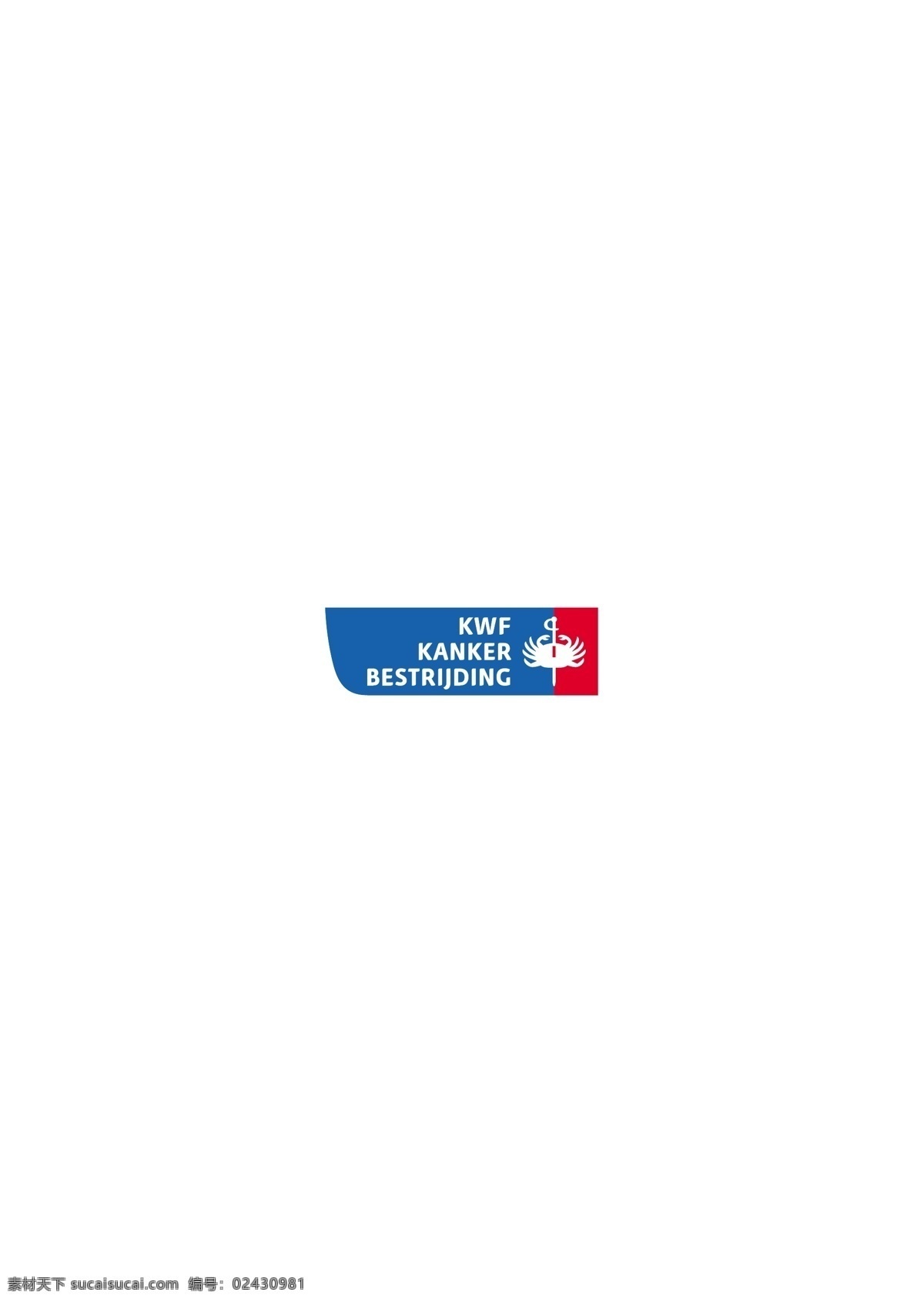 kwfkankerbestreiding logo 设计欣赏 卫生机构 标志 标志设计 欣赏 矢量下载 网页矢量 商业矢量 logo大全 红色